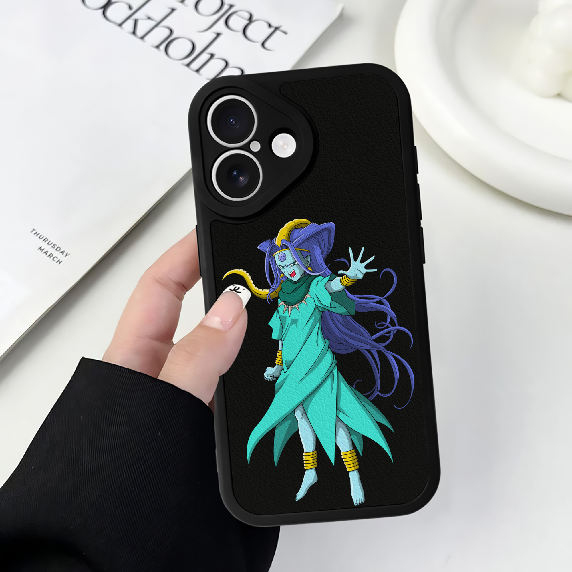 （画像用） ドラゴンボール DRAGON BALL 【iPhone 16シリーズ対応】シリコンスマホケース（レザー調） 材質：シリコン